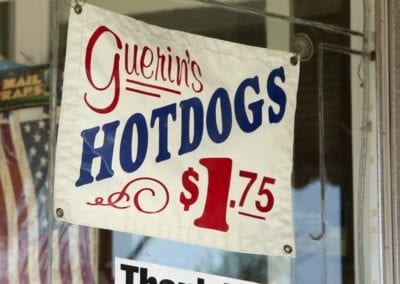 Hotdogs at Guerin's Pharmacy in Summerville, SC