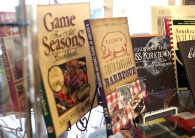 Books & Cookbooks on display at Guerin's Pharmacy in Summerville, SC
