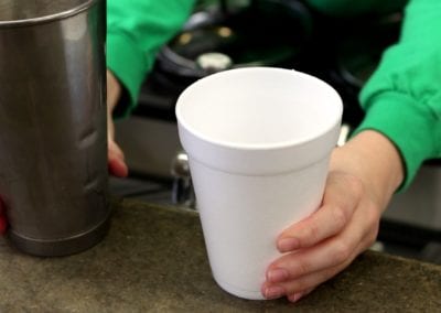 A styrofoam cup for the Soda Fountain at Guerin's Pharmacy in Summerville, SC